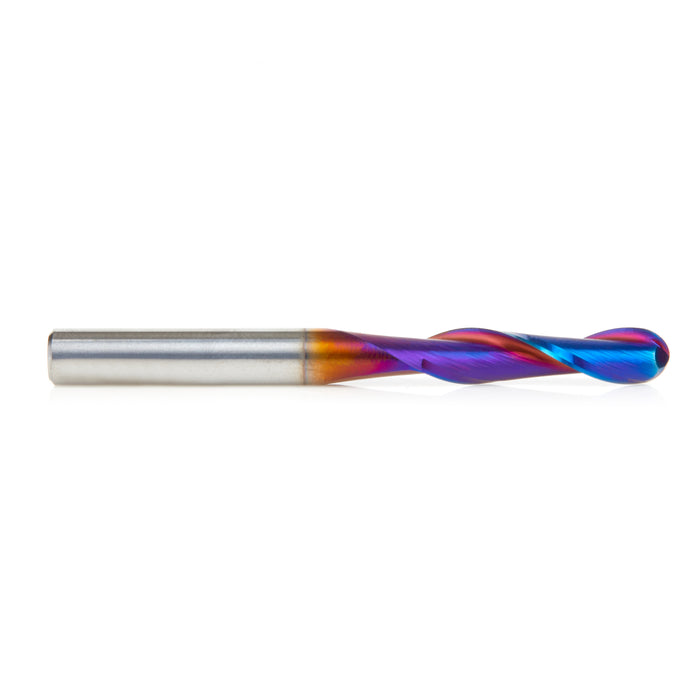 48403-K Solid Carbide Spektra™ Extreme Tool Life Coated Up-Cut Ball Nose Spiral 6mm Dia x 25mm x 6mm Shank Router Bit